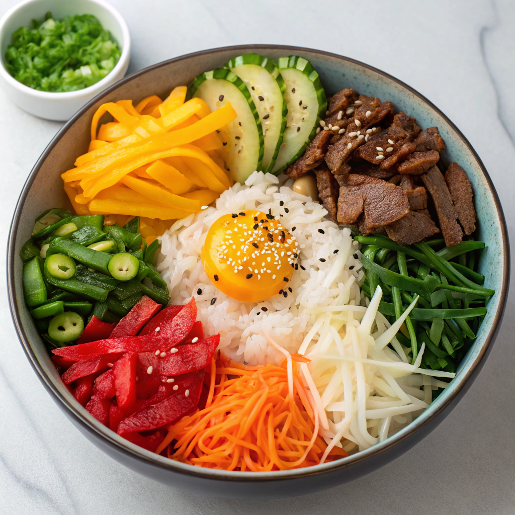 AI가 생성한 신메뉴 비빔밥 이미지